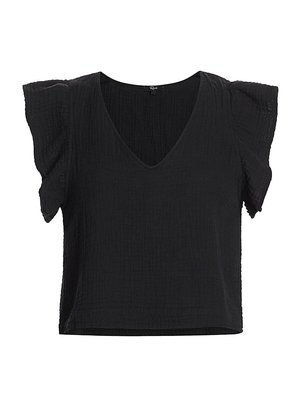 Womens Miley Ruffle-Sleeve Top product image