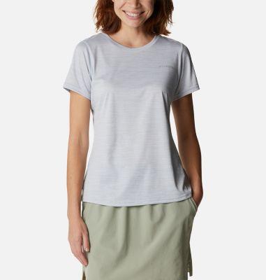 Columbia Women's Alpine Chill Zero SS Tee White Heather Product Image