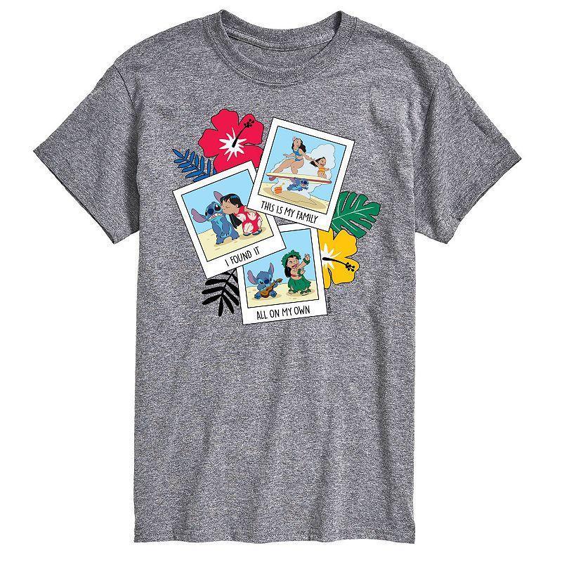 Disneys Lilo and Stitch Big & Tall This Is My Family Graphic Tee, Mens Product Image