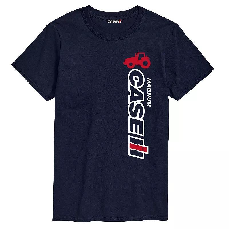 Mens Case IH Vertical Logo Graphic Tee Blue Product Image