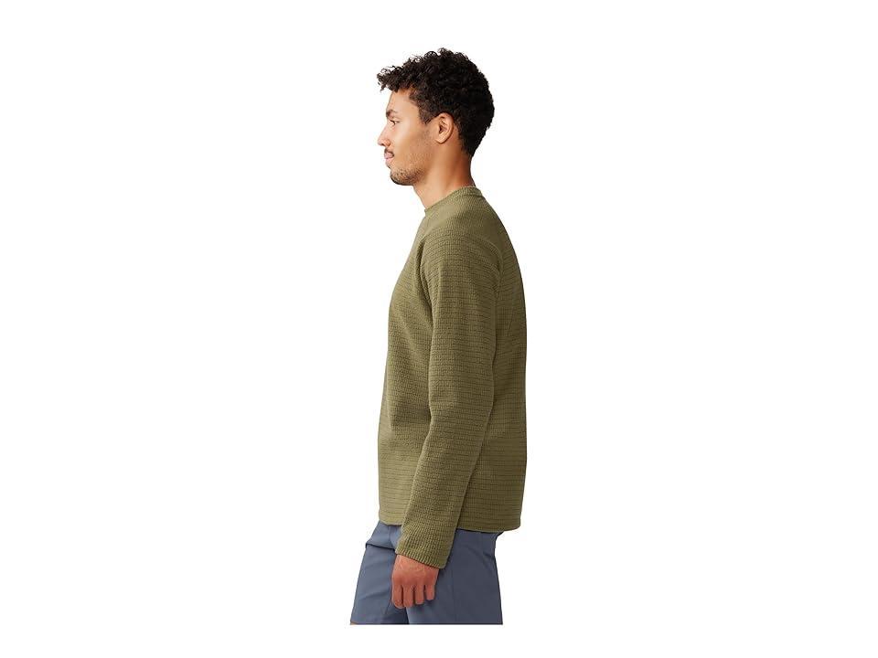 Mountain Hardwear Summit Grid Long Sleeve Crew (Combat ) Men's Clothing Product Image