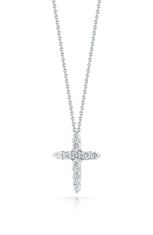 Tiny Treasures Diamond & 18K White Gold Cross Pendant Necklace Product Image