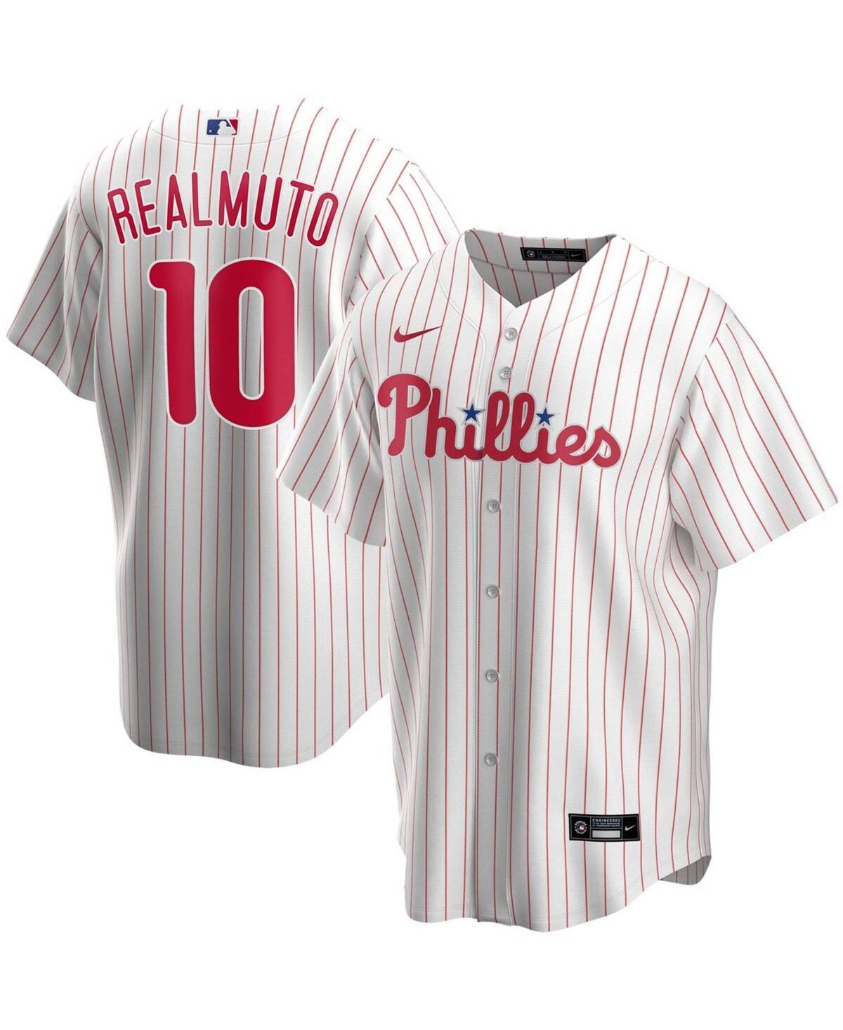 Mens Jt Realmuto White Philadelphia Phillies Home Replica Player Name Jersey - White Product Image