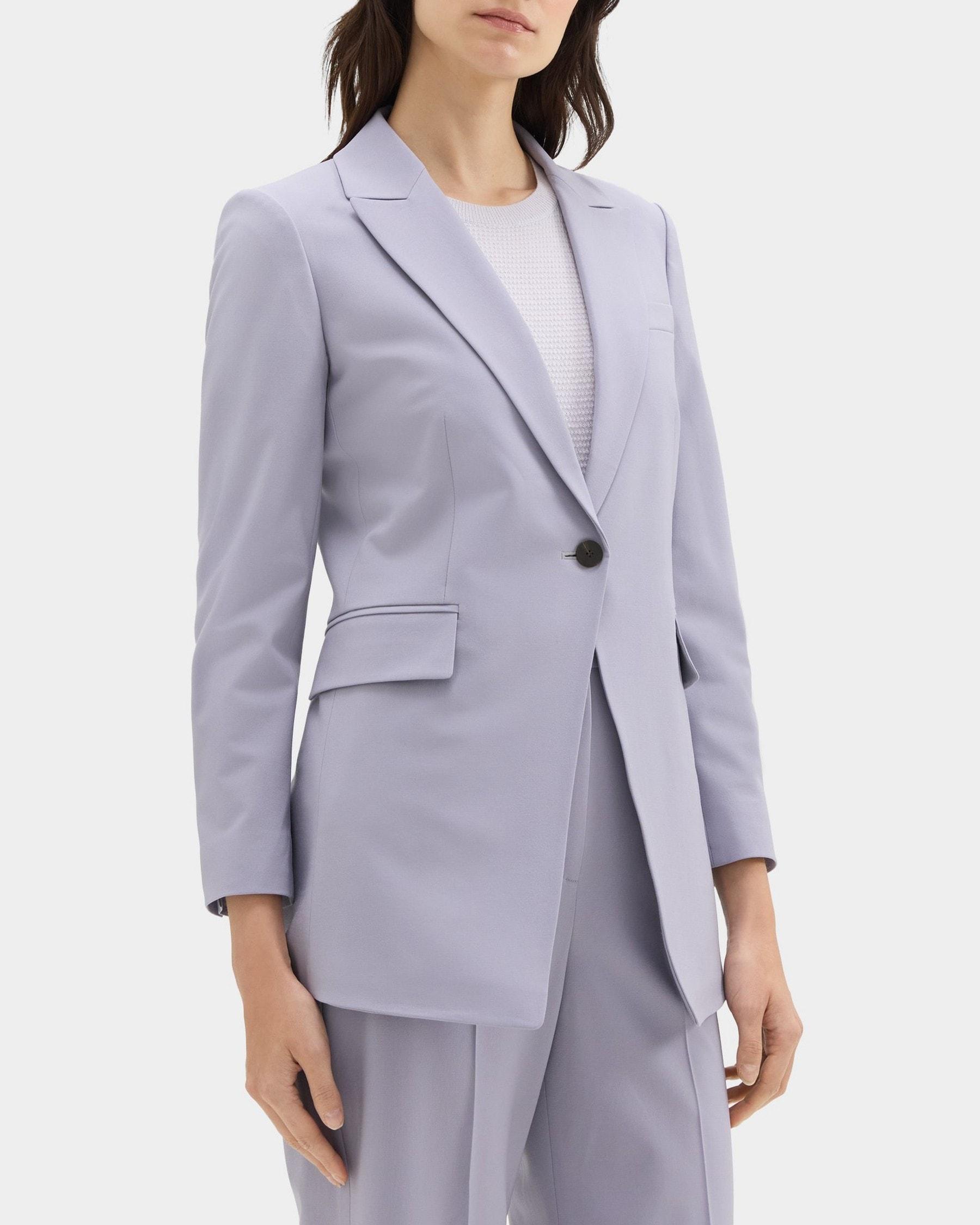 Single-Breasted Blazer in Sevona Stretch Wool Product Image