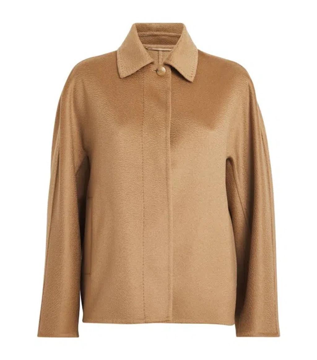 MAX MARA Cashmere Midas Shirt Jacket In Brown product image