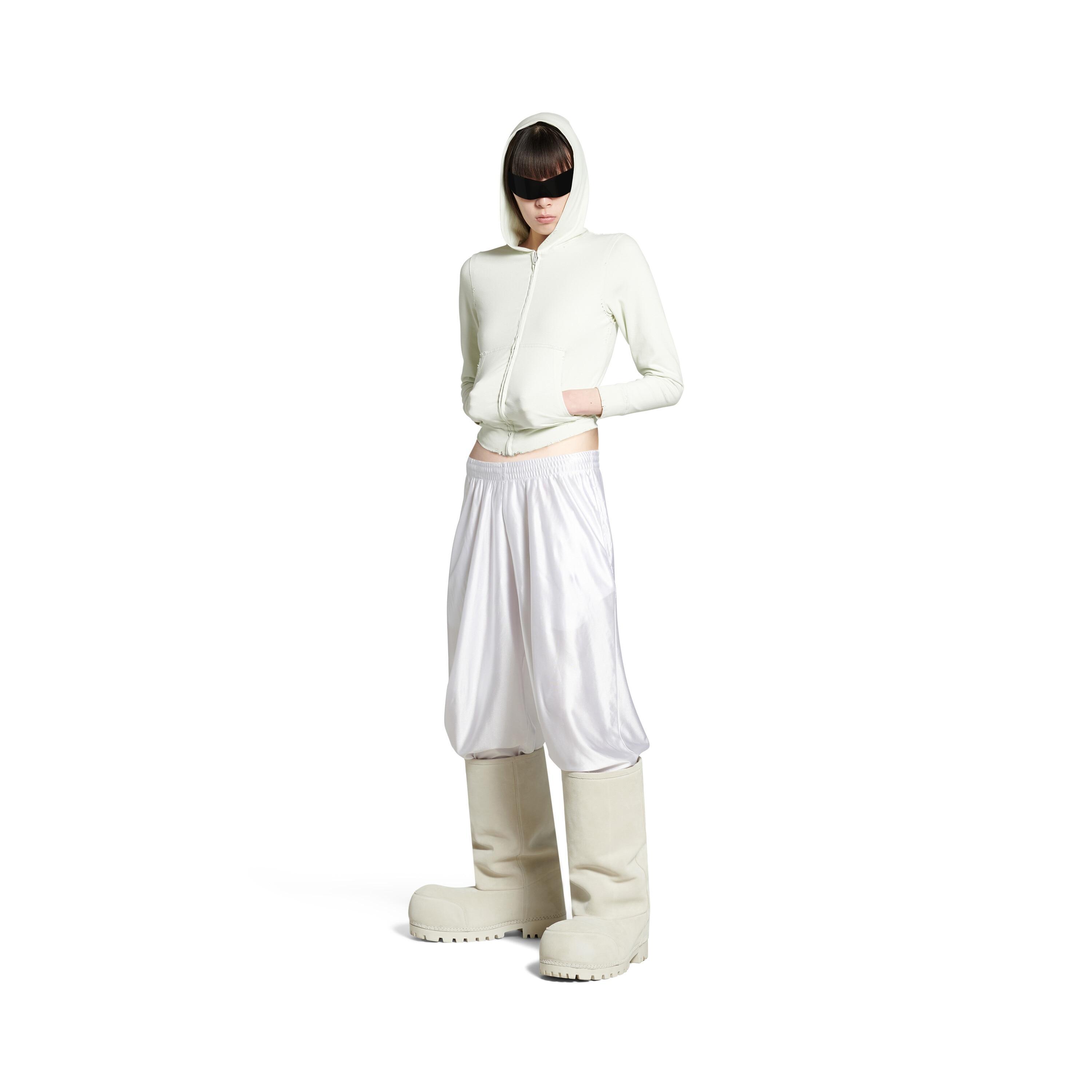 Baggy Sweatpants in White Product Image