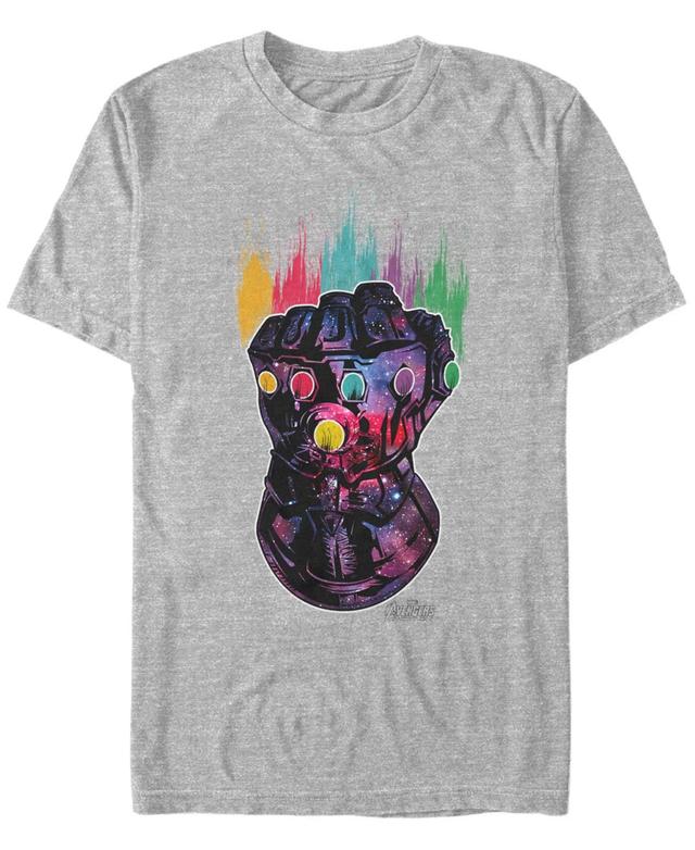 Mens Marvel Infinity War Galaxy Paint Gauntlet Graphic Tee Product Image