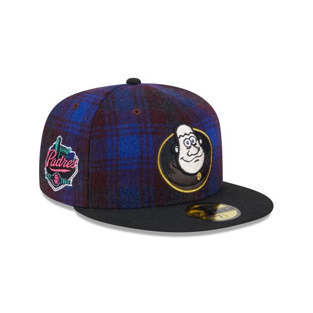 San Diego Padres Mascot Plaid 59FIFTY Fitted Hat Male Product Image