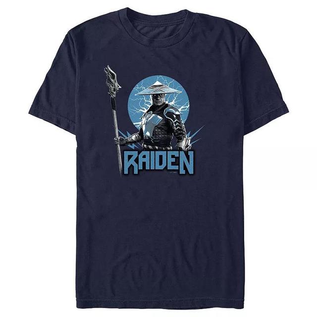 Mens Mortal Kombat Raiden MK Graphic Tee Blue Product Image