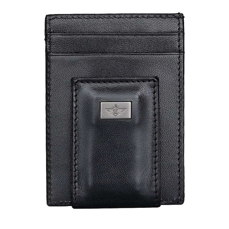 Mens Dockers RFID-Blocking Leather Front Pocket Wallet with Magnetic Money Clip Product Image