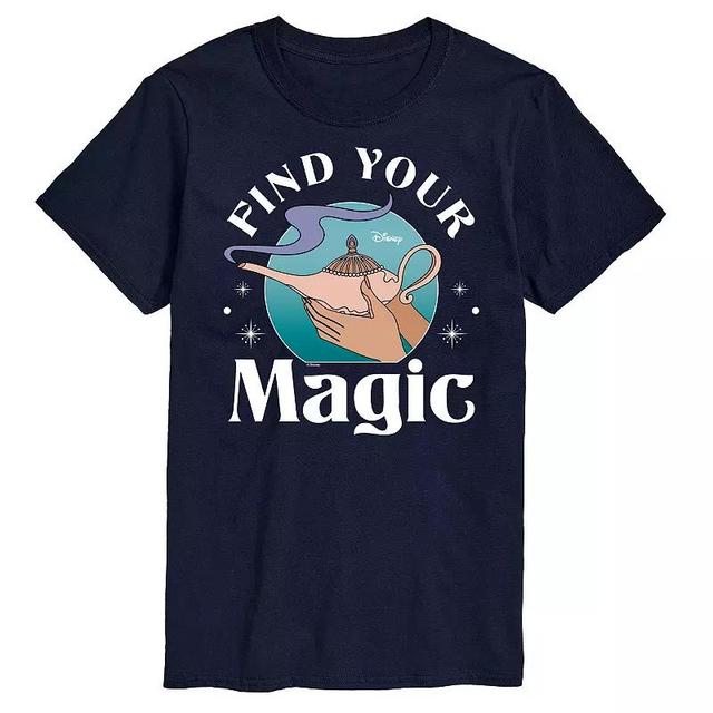 Disney Princess Big & Tall Find Your Magic Graphic Tee, Mens Blue Product Image