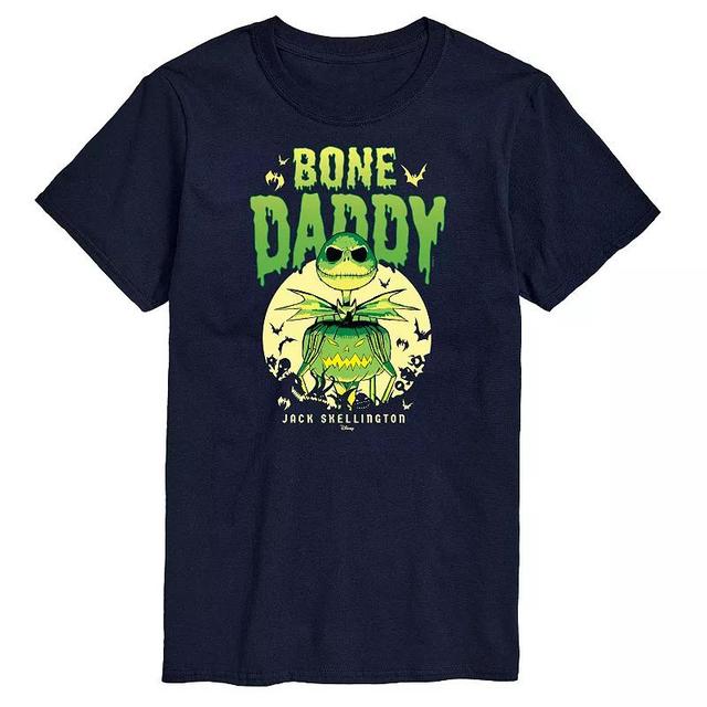 Disneys The Nightmare Before Christmas Mens Bone Daddy Graphic Tee Blue Product Image