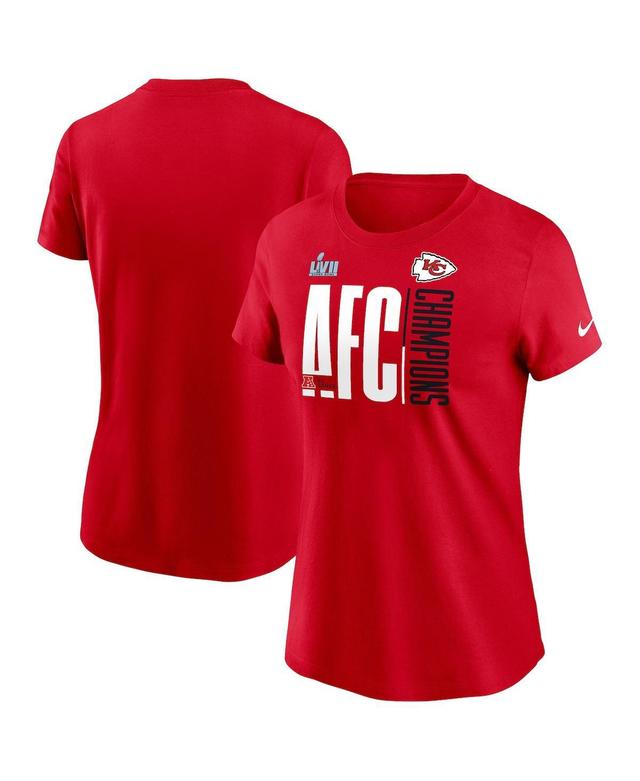 Womens Nike Red Kansas City Chiefs 2022 Afc Champions Iconic T-shirt Product Image