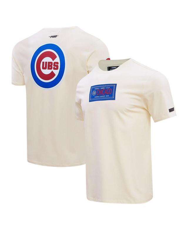 Pro Standard Mens Cream Chicago Cubs Club Member Badge T-Shirt Product Image