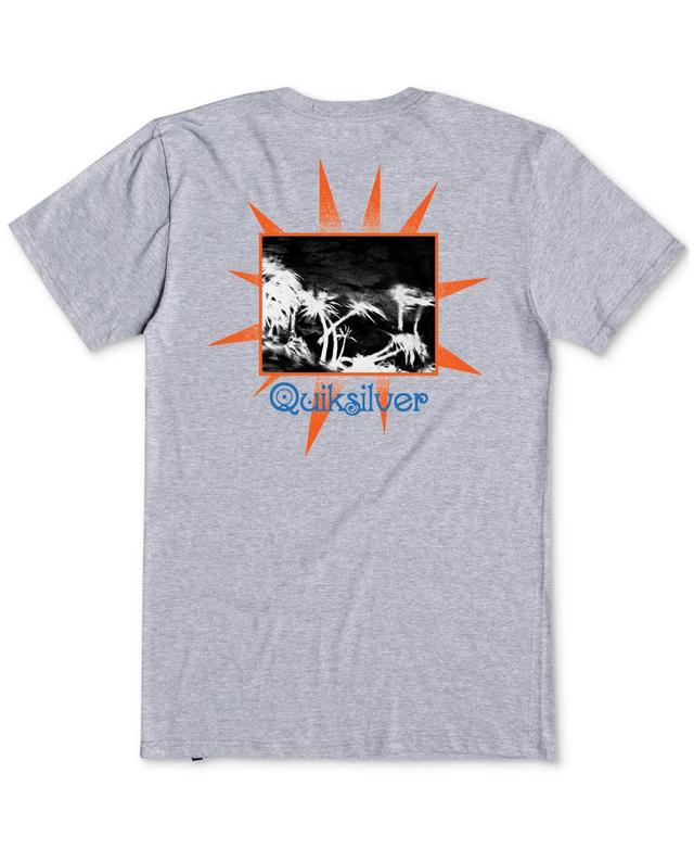 Quiksilver Mens Grey Days Regular-Fit Logo Graphic T-Shirt Product Image