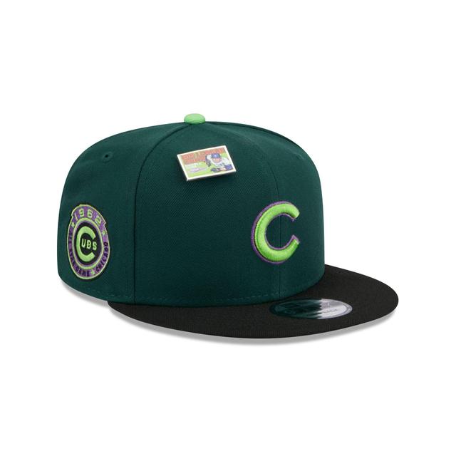 Big League Chew X Chicago Cubs Sour Apple 9FIFTY Snapback Hat Male Product Image