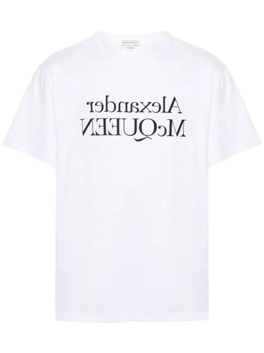 Reflected Logo T-shirt In White/black Product Image