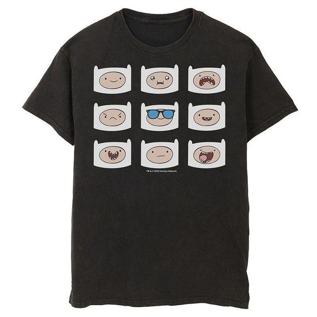 Mens Adventure Time Finns Many Faces Grid Tee Product Image