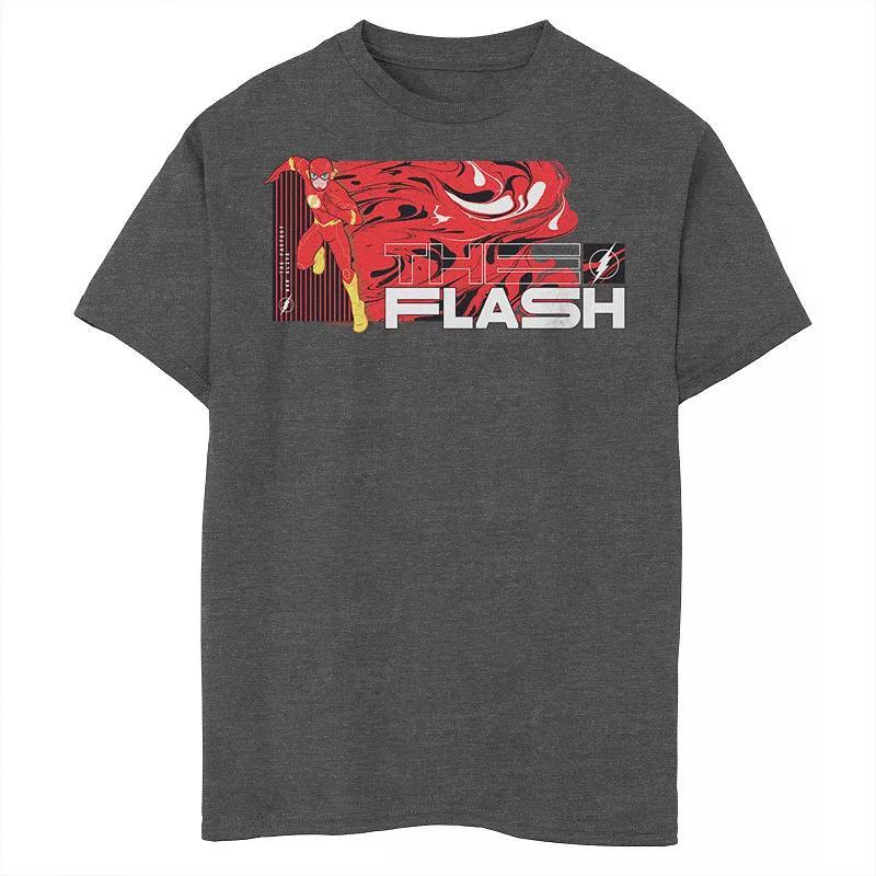 Boys 8-20 DC Comics The Flash Fastest Man Alive Lightning Bolt Logo Oil Spill Graphic Tee, Boys Grey Heather Product Image