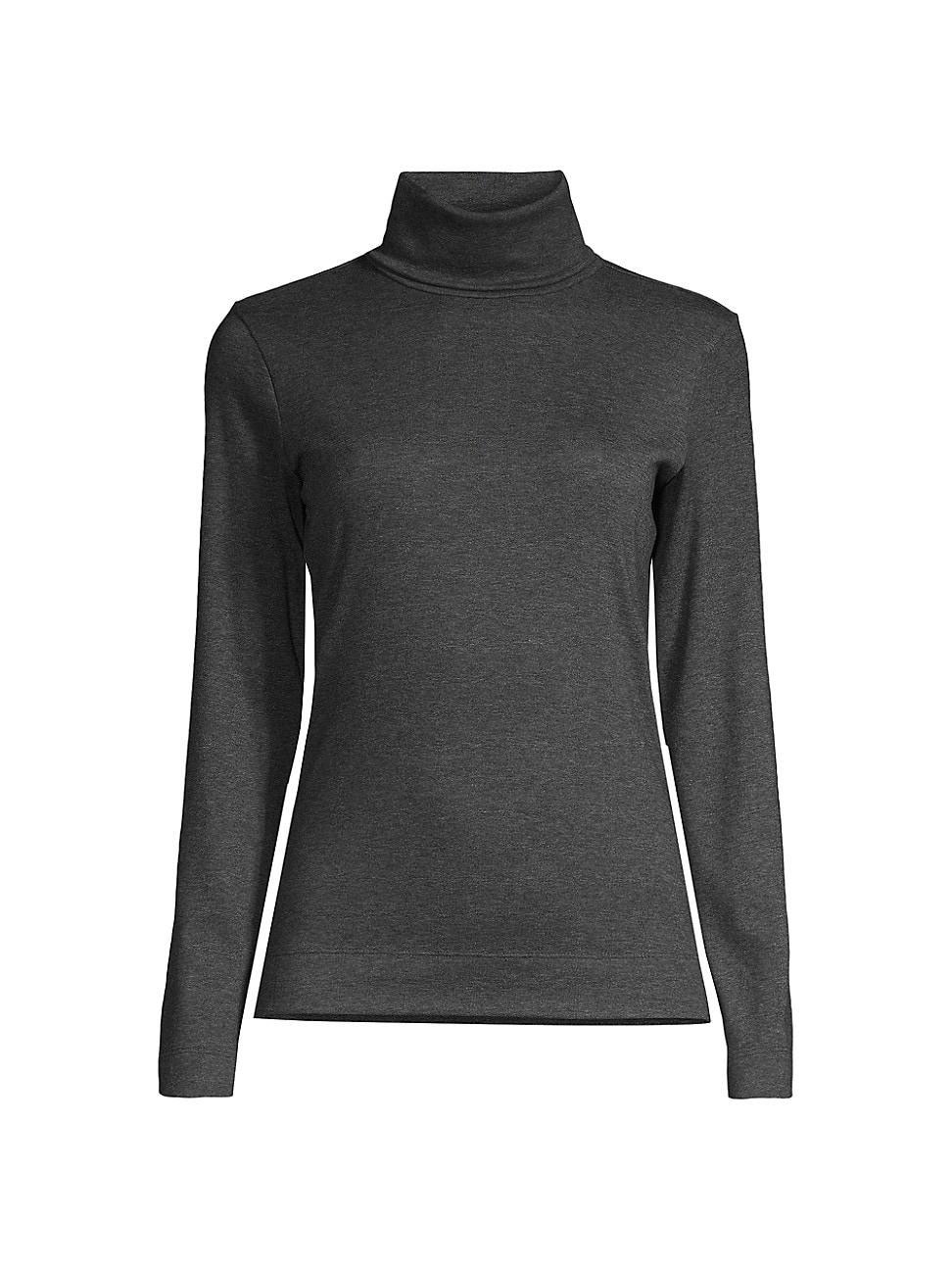 Womens Long-Sleeve Turtleneck Top product image