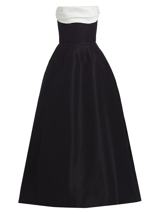 Womens Strapless Draped Ballgown Product Image