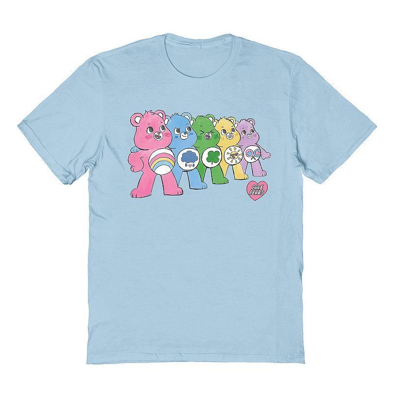 Mens Care Bear T-Shirt Light Blue Product Image