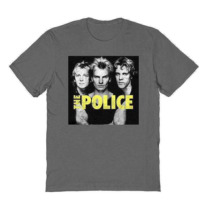 Mens The Police Tee Grey Product Image