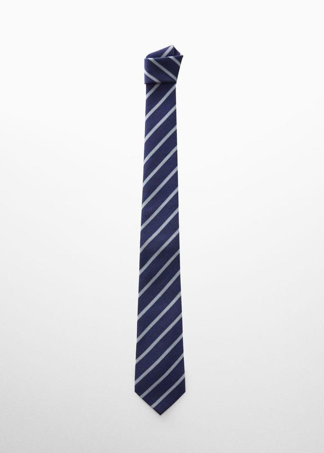 MANGO MAN - Striped wool blend tie - One size - Men Product Image