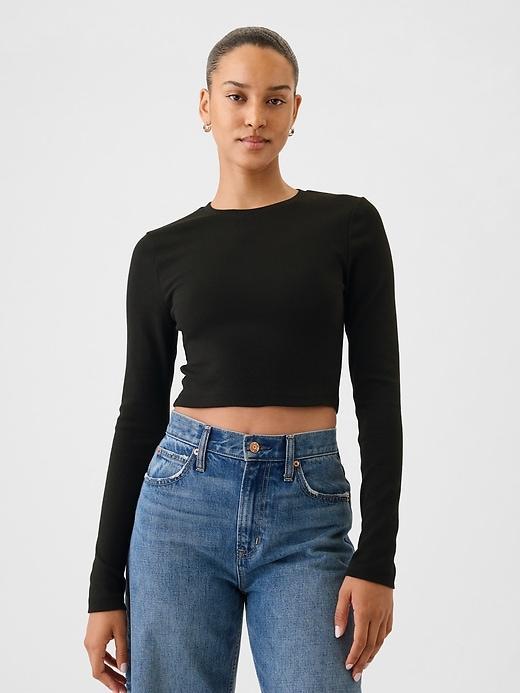 Modern Rib Cropped T-Shirt Product Image