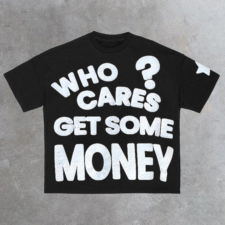 Chasing Money Graphic Print Cotton T-Shirt Product Image