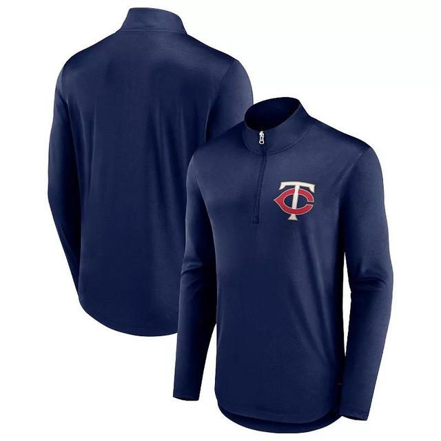 Mens Fanatics Branded Minnesota Twins Tough Minded Quarter-Zip Jacket Blue Product Image