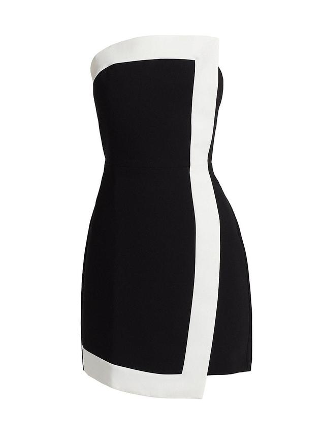 Womens Asymmetric Strapless Minidress Product Image