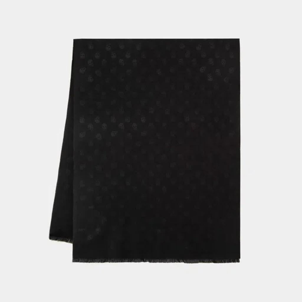 All Over Skull Scarf In Black Product Image