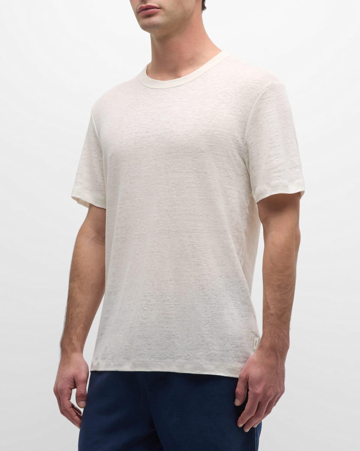 Mens Chad Linen Jersey T-Shirt Product Image