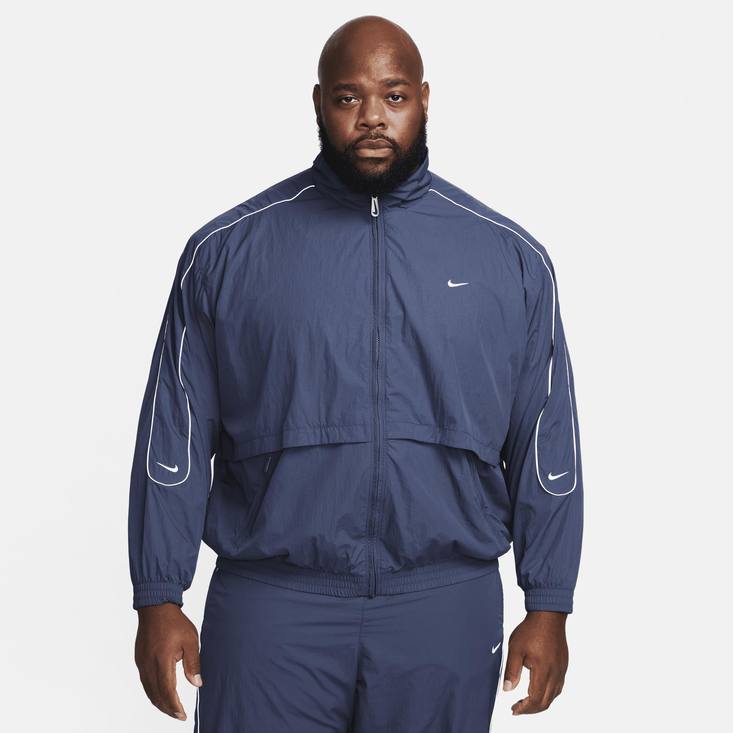 Men's Nike Sportswear Solo Swoosh Woven Track Jacket Product Image