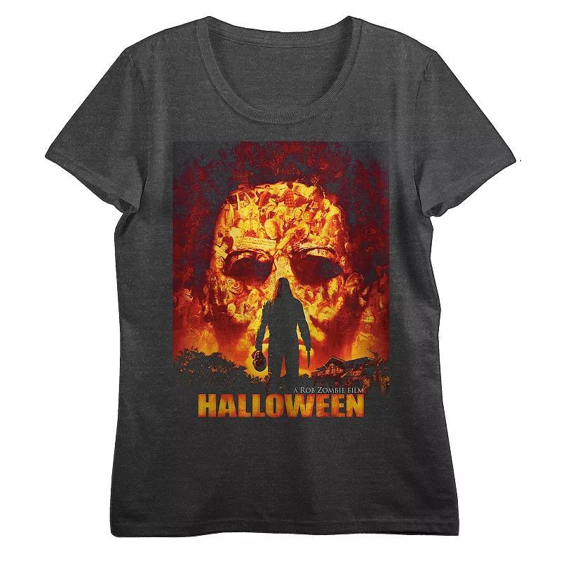 Juniors Rob Zombies Halloween Fiery Graphic Tee, Womens Product Image