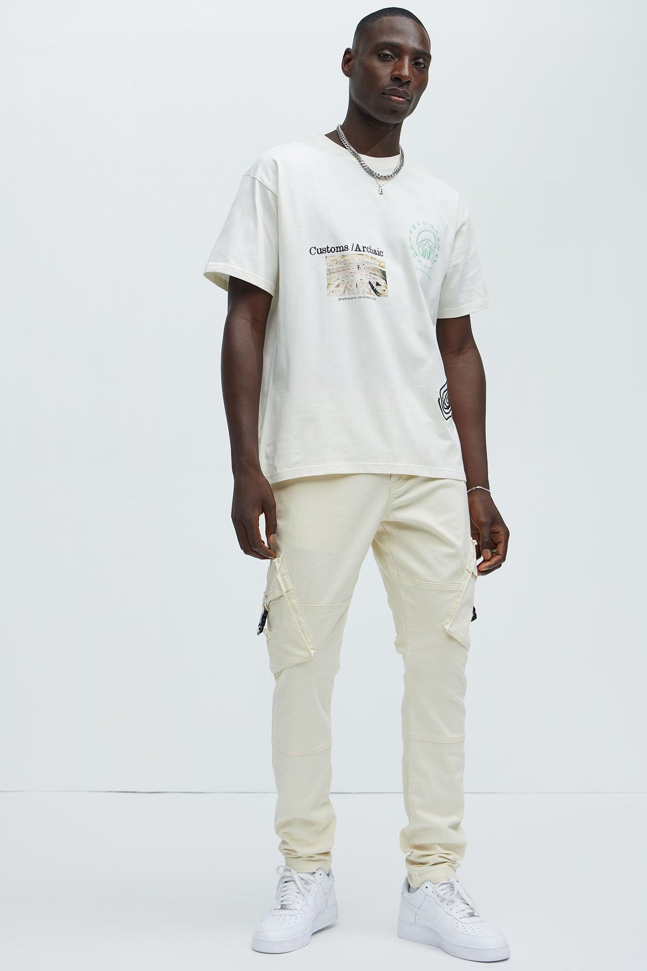 Customs Archaic Short Sleeve Tee - Off White Product Image