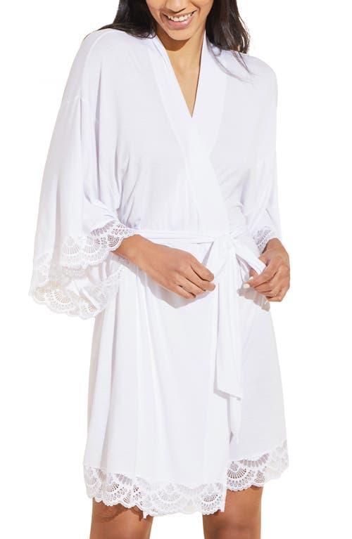 Eberjey Mariana Lace Trim Jersey Robe Product Image