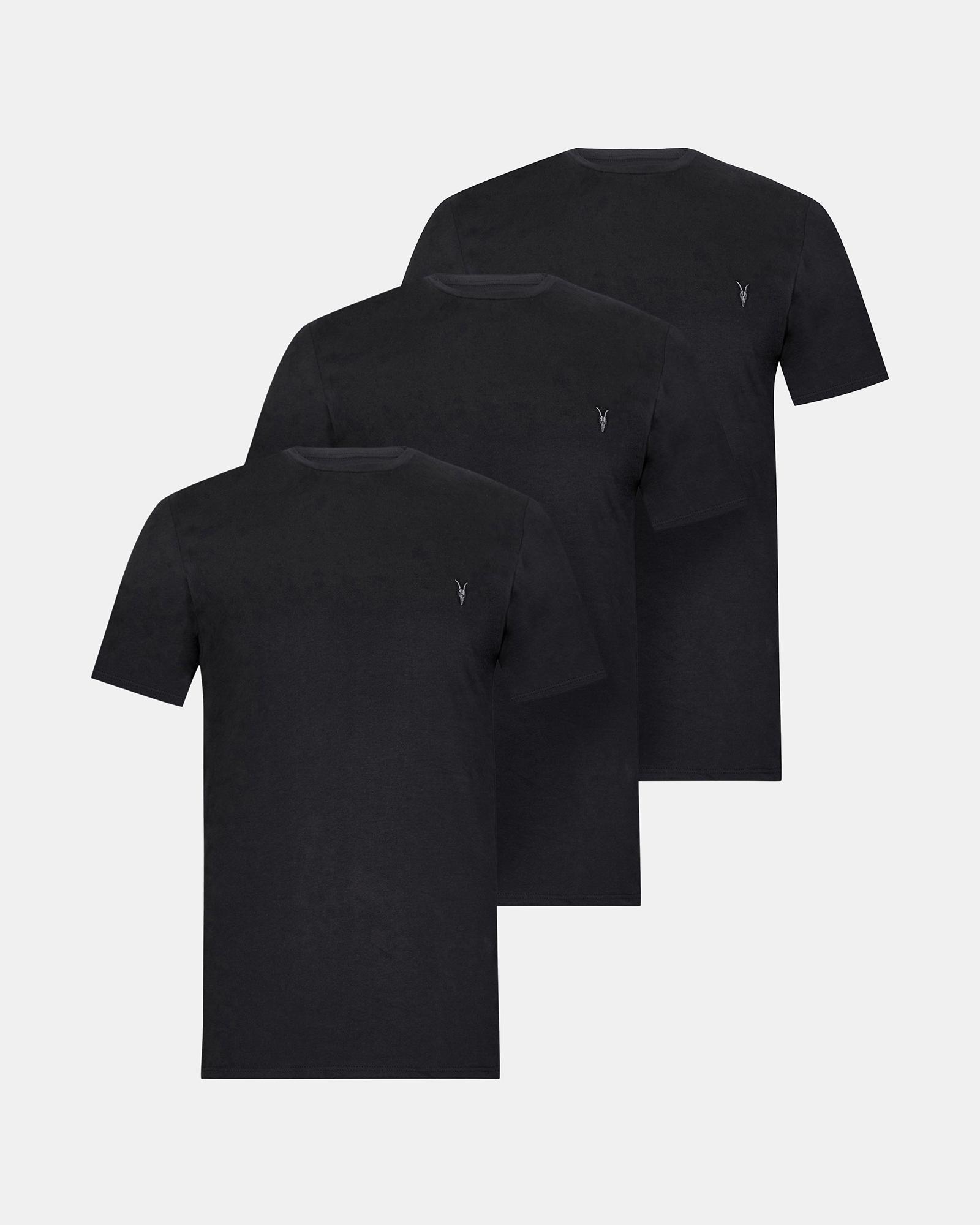 AllSaints Brace Brushed Cotton Crew T-Shirt 3 Pack Product Image