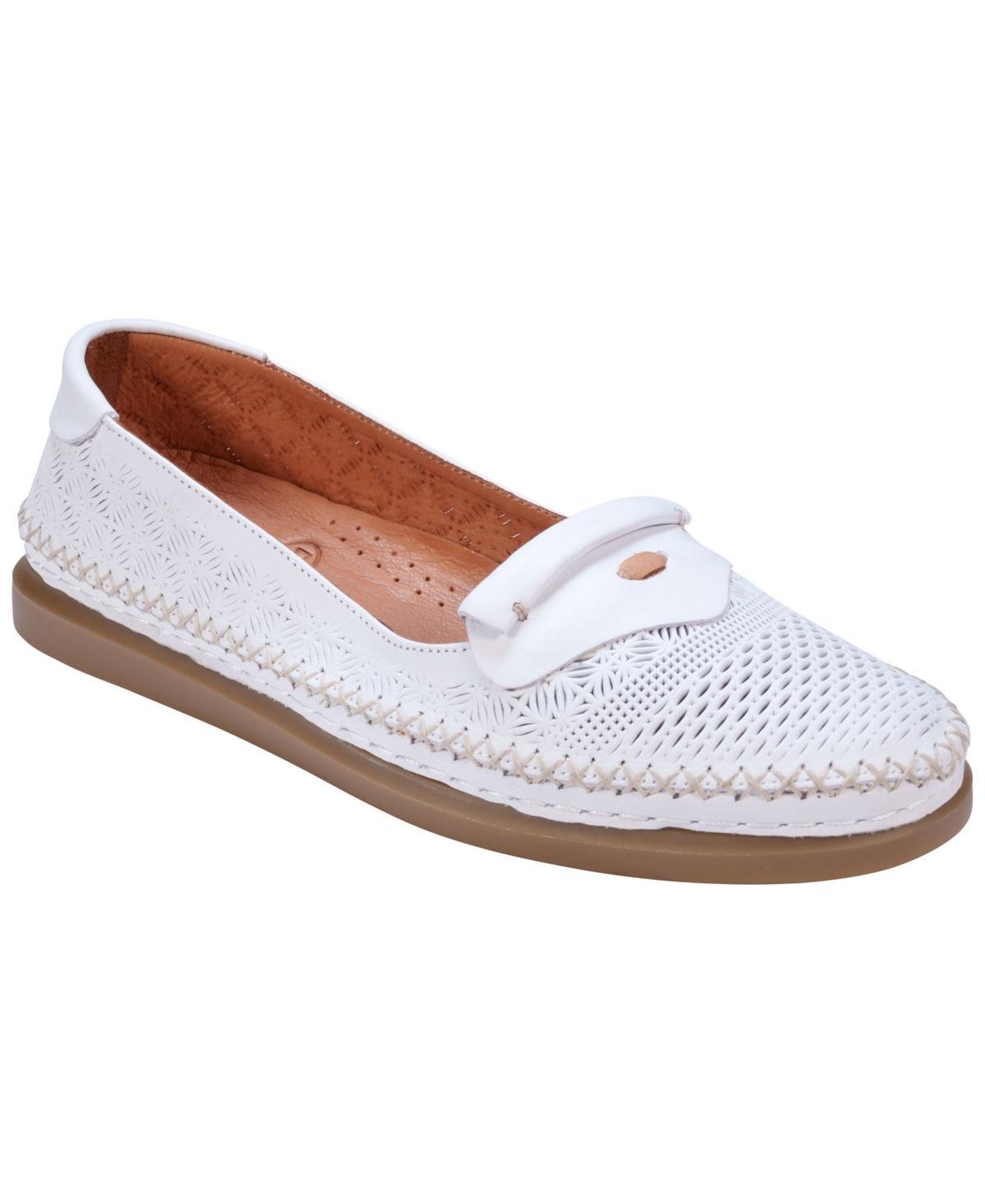 Cools 21 Womens Ginger Perforated Leather Flats Product Image