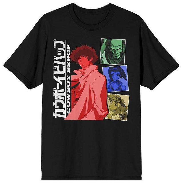 Mens Cowboy Bebop Spike And Crew Tee Black Product Image