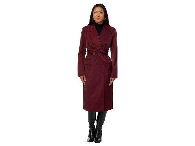 Avec Les Filles Stretch Cotton Belted Trench Coat Women's Clothing Product Image