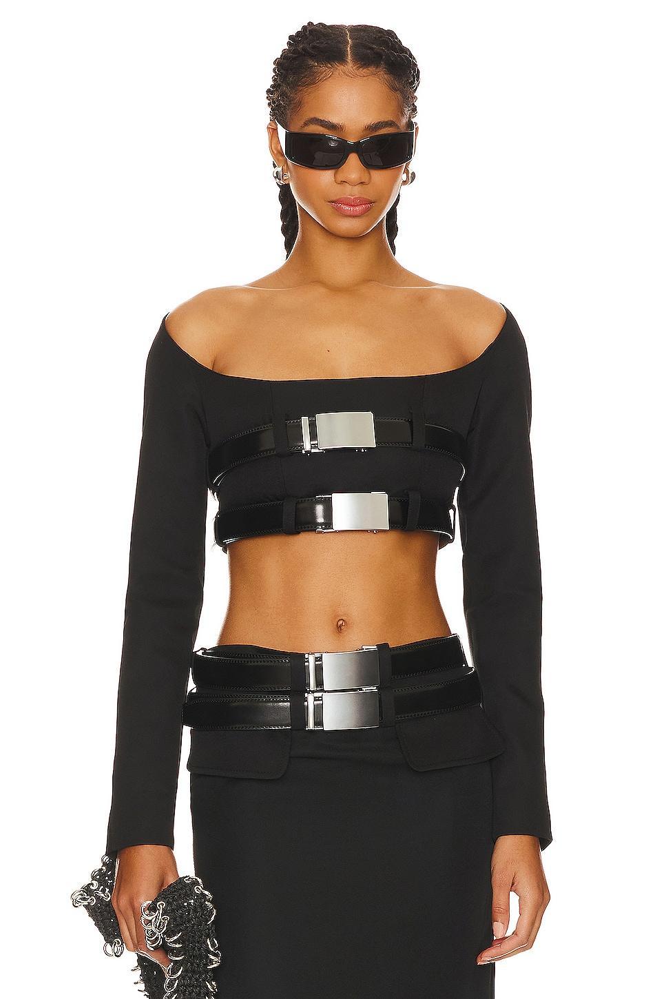 Cleavage Crop Top LADO BOKUCHAVA Product Image