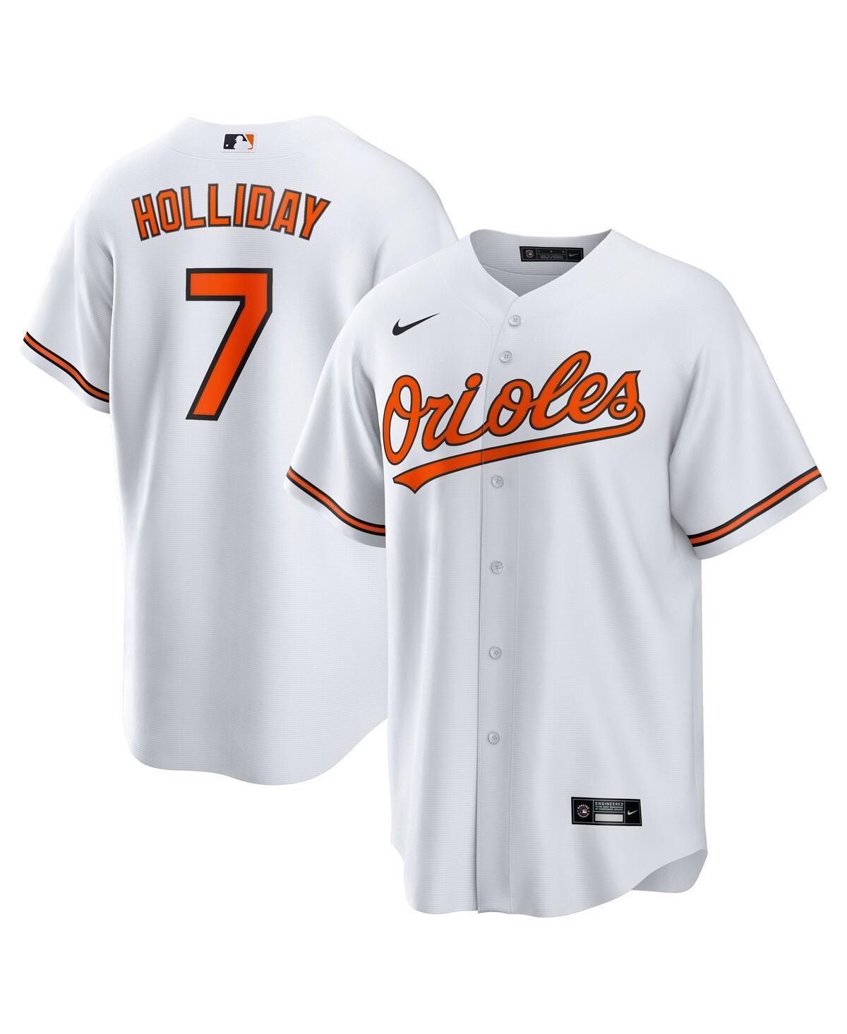 Nike Mens Jackson Holliday White Baltimore Orioles Home Replica Player Jersey - White Product Image