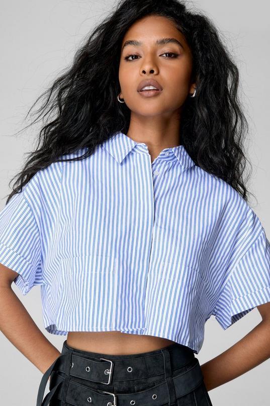 Cropped Boxy Short Sleeve Shirt product image