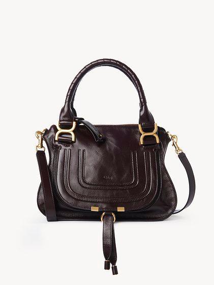 Small Marcie bag in shiny leather Product Image