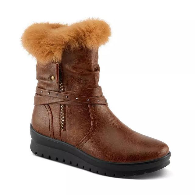 Flexus by Spring Step Yamina Womens Faux Fur Topped Slouched Boots Product Image