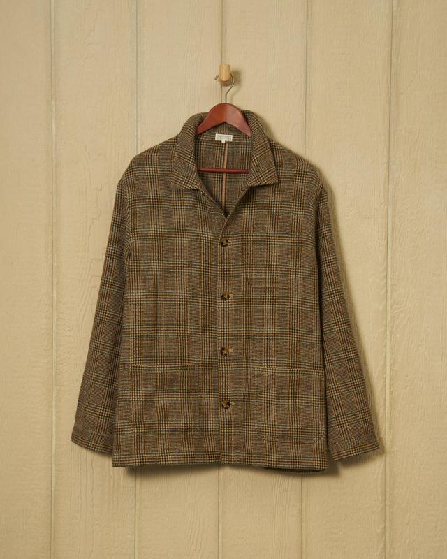 Wool French Workman’s Jacket in Glen Plaid Product Image