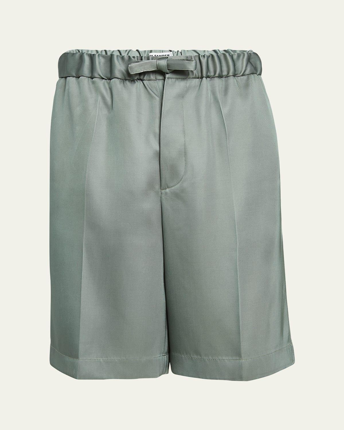 Men's Wide-Leg Satin Shorts Product Image