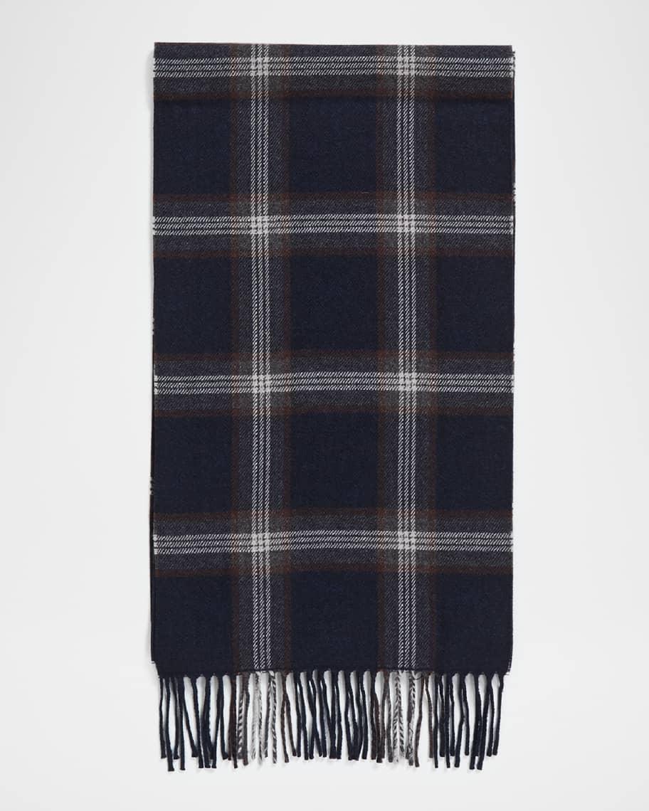 Men's Prince Of Wales Merino Wool Scarf Product Image